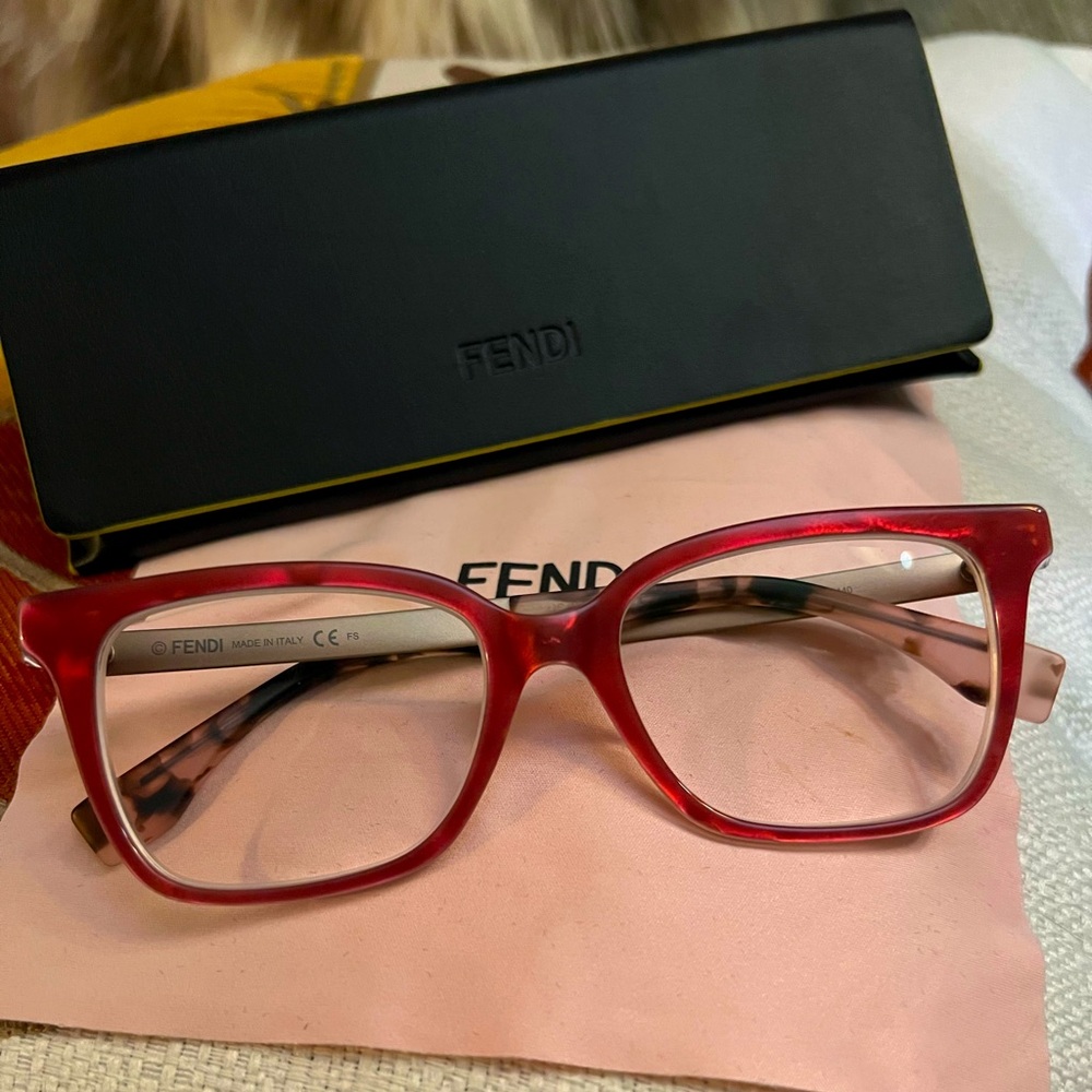 Fendi Eyeglasses pink tortoises